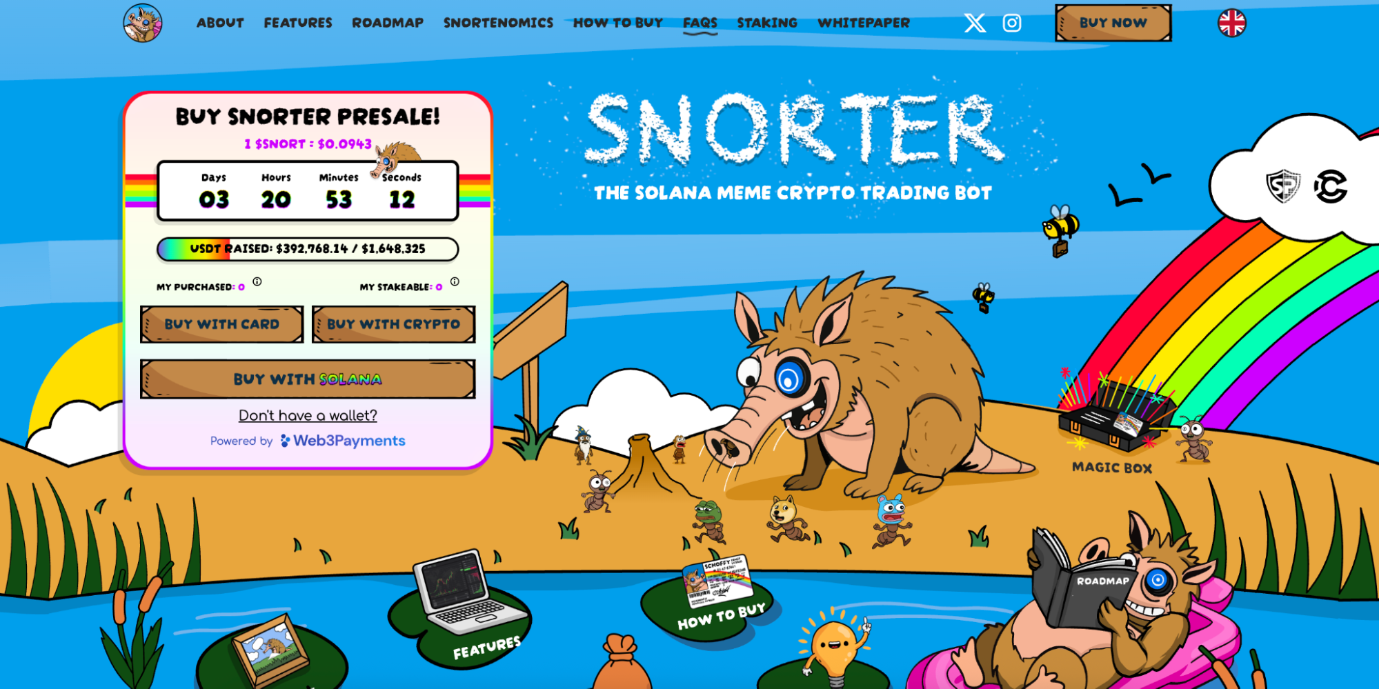 Snorter Presale. Photo: Official Website